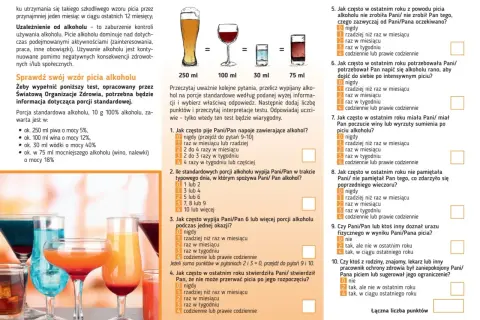 Test sprawdzający wzór picia alkoholu. Czy po inhalacji można pić alkohol? Odpowiedzi na pytania pomogą ocenić nawyki.