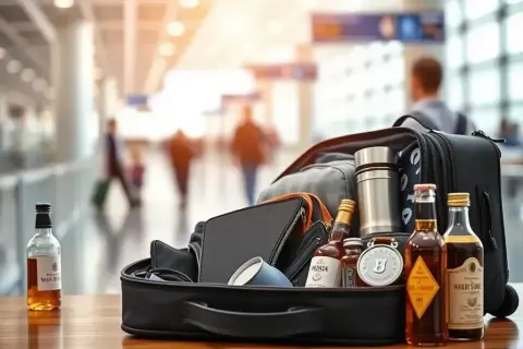Alkohol w bagażu podręcznym: Zasady przewozu w samolocie