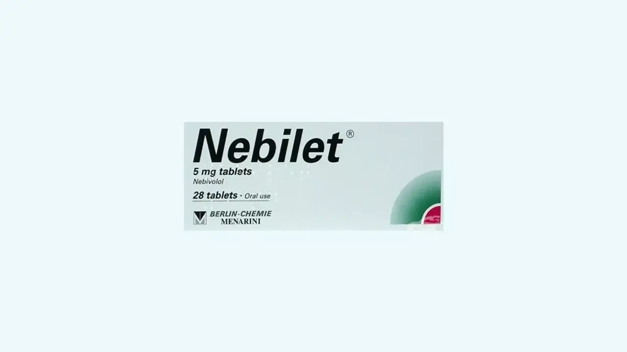 Opakowanie Nebilet 5 mg. Pytanie: Nebilet 5 mg czy można pić alkohol? Warto skonsultować się z lekarzem.