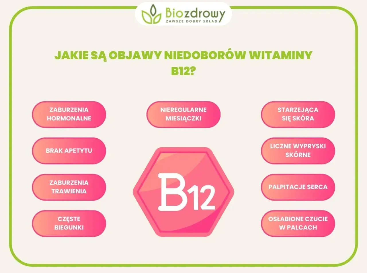 Niedobór witaminy B12 może objawiać się problemami z trawieniem, brakiem apetytu, zaburzeniami hormonalnymi, a nawet osłabionym czuciem w palcach.