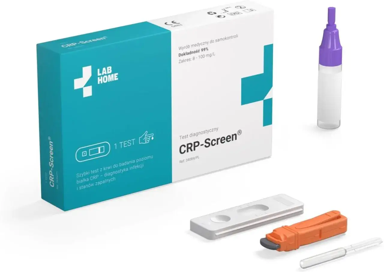 Test CRP-Screen do samokontroli. Szybka diagnostyka infekcji i stanów zapalnych. Sprawdź aktualną crp cena.